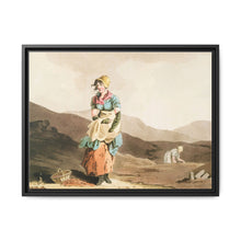 Illustration of the cranberry girl from The Costume of Yorkshire (1814) by George Walker - NOMADEN ART GALLERY