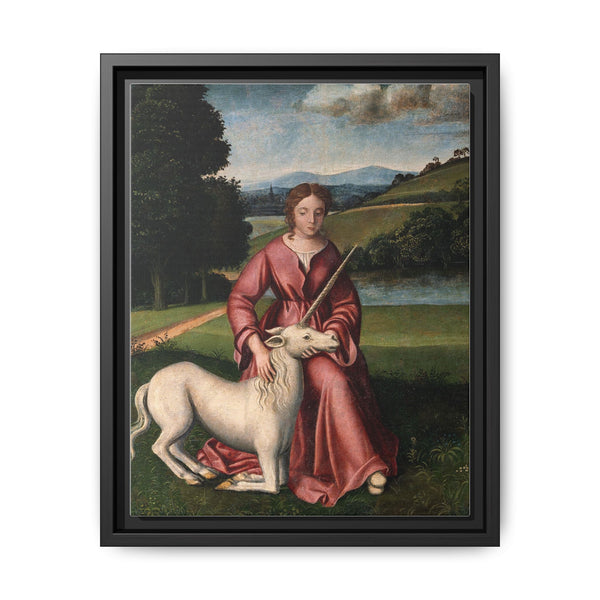 A virgin and a unicorn; representing chastity - NOMADEN ART GALLERY
