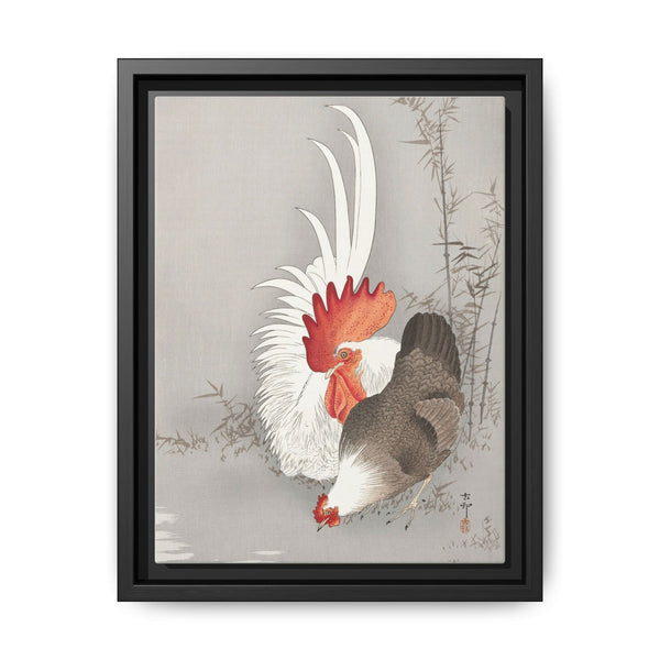 Rooster and chicken (1900 - 1930) by Ohara Koson