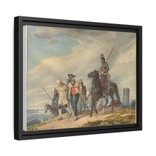 Three Armed Riders Escorting Prisoners near Reims (1825) by Peter von Hess