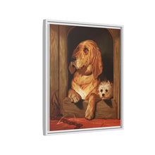 Dignity and Impudence by Sir Edwin Landseer (1877), Landseer’s dog painting of a bloodhound and a terrier - NOMADEN ART GALLERY