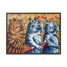 Three cats singing. Gouache by Louis Wain, 1925/1939 - NOMADEN ART GALLERY