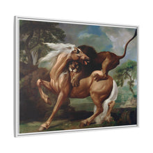 A Lion Attacking a Horse (1762) by George Stubbs.