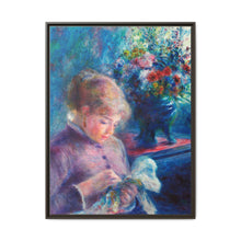 Young Woman Sewing (1879) by Pierre-Auguste Renoir. - NOMADEN ART GALLERY