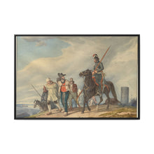 Three Armed Riders Escorting Prisoners near Reims (1825) by Peter von Hess - NOMADEN ART GALLERY