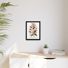Pink flowers, Weigela lithograph (1900)