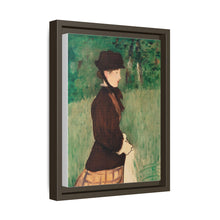 Mujer joven en un jardín (Jeune femme dans un jardin), (1879) de Édouard Manet