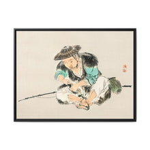 Man maintaining a fishing rod by Kōno Bairei (1844-1895) - NOMADEN ART GALLERY