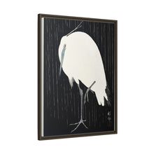 Egret in the rain (1925 - 1936) by Ohara Koson