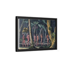 Puri Indians by the Paraiba river, Brazil. Coloured aquatint by P. Fumagalli, ca. 1821, after M. Zu Wied-Neuwied.