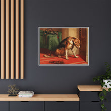 Suspense (1877) by sir Edwin Landseer, a Victorian bloodhound mastiff waiting. - NOMADEN ART GALLERY