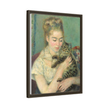 La mujer con el gato de Pierre-Auguste Renoir (c. 1875)