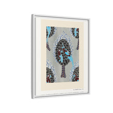 Estampado pochoir con estampado de pájaros Art Nouveau en estilo oriental