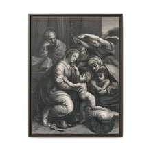 Saint Mary (the Blessed Virgin) and Saint Joseph with the Christ Child, Saint John the Baptist and Saint Elizabeth. Engraving by J. Frey - NOMADEN ART GALLERY