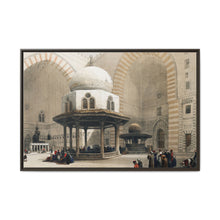 Mosque of Sultan Hassan Cairo illustration by David Roberts (1796–1864) - Framed Wall Art - NOMADEN ART GALLERY