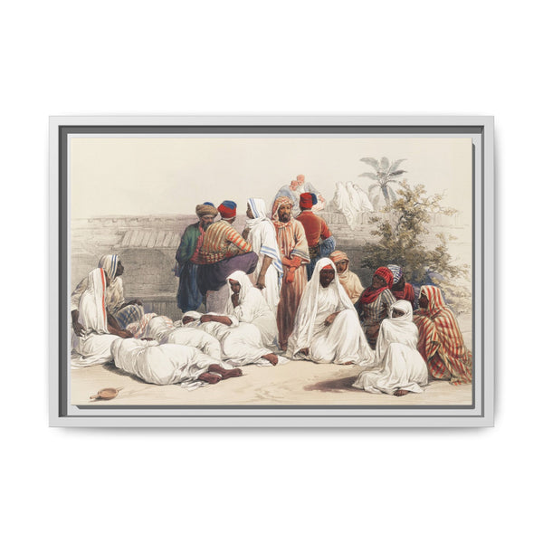 In the slave market at Cairo illustration by David Roberts (1796–1864) - NOMADEN ART GALLERY