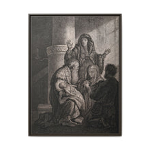 Simeon recognises the infant Jesus as saviour. Etching by C.W. Weisbrod after Rembrandt, 1627-8. - NOMADEN ART GALLERY