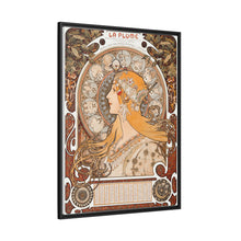 Alphonse Maria Mucha's Zodiaque or La Plume (ca. 1896–1897). Famous Art Nouveau artwork