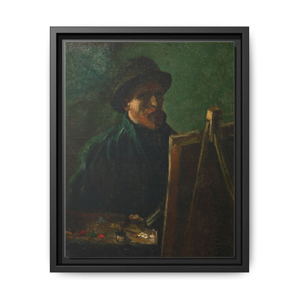 Vincent van Gogh's Self-Portrait with Dark Felt Hat at the Easel (1886) - NOMADEN ART GALLERY