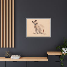 A Terrier, Sitting, Facing Left
