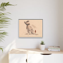 A Terrier, Sitting, Facing Left