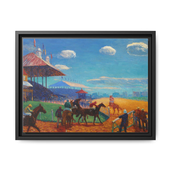 Race Track (1908–1909) vintage painting by William James Glackens - NOMADEN ART GALLERY