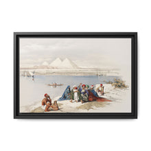 Pyramids of Gezeeh (Giza) from the Nile illustration by David Roberts (1796–1864) - NOMADEN ART GALLERY