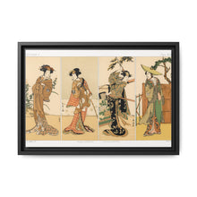 Kabuki actors, Japanese man painting by G.A. Audsley-Japanese illustration from our own original 1884 edition of The Ornamental Arts Of Japan. - NOMADEN ART GALLERY