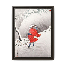 Snowy Evening on a Mountain Path print in high resolution by Hiroaki Takahashi (1871–1945) - NOMADEN ART GALLERY