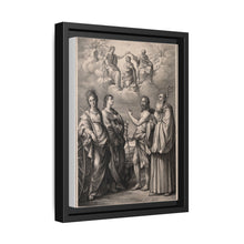 The coronation of the Virgin with four saints: Saint Catherine of Alexandria, Saint John the Evangelist, Saint John the Baptist and Saint Benedict or Saint Romuald. Drawing by F. Rosaspina, c. 1830, after G. Reni. - NOMADEN ART GALLERY