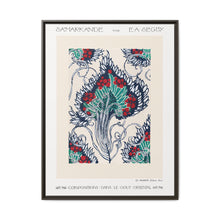 Botanical pochoir pattern in Art Nouveau oriental style - NOMADEN ART GALLERY