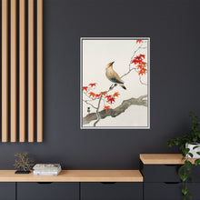 Japanese plague bird on maple (1900 - 1936) by Ohara Koson