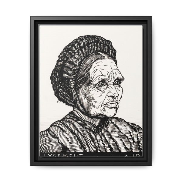 Portrait of Laren farmer's wife named Lysemeut (1916) by Julie de Graag