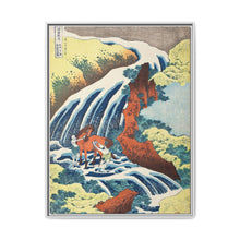 Katsushika Hokusai (1760-1849). Waterfall where Yoshitsune Washed his Horse, Yoshino, Yamato Province. Original from The Los Angeles County Museum of Art. - NOMADEN ART GALLERY