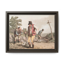 Illustration of stone breakers on the road from The Costume of Yorkshire (1814) by George Walker - NOMADEN ART GALLERY
