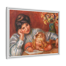 Lección de escritura (La Leçon d'écriture) (1905) de Pierre-Auguste Renoir. 