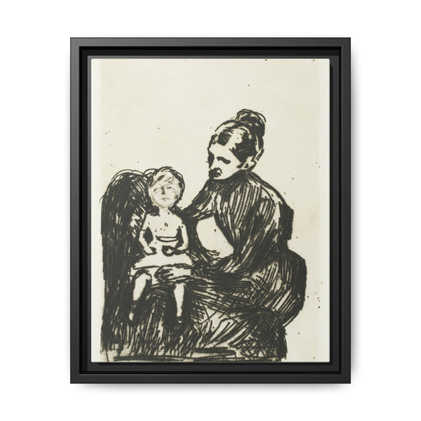 Nurse with a Boy / The Mother and the Crying Child (1902) by Edvard Munch. - NOMADEN ART GALLERY