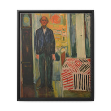 Self-Portrait Between the Clock and the Bed (1940-1943) by Edvard Munch - NOMADEN ART GALLERY