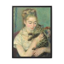 Pierre-Auguste Renoir's Woman with a Cat (c. 1875) - NOMADEN ART GALLERY