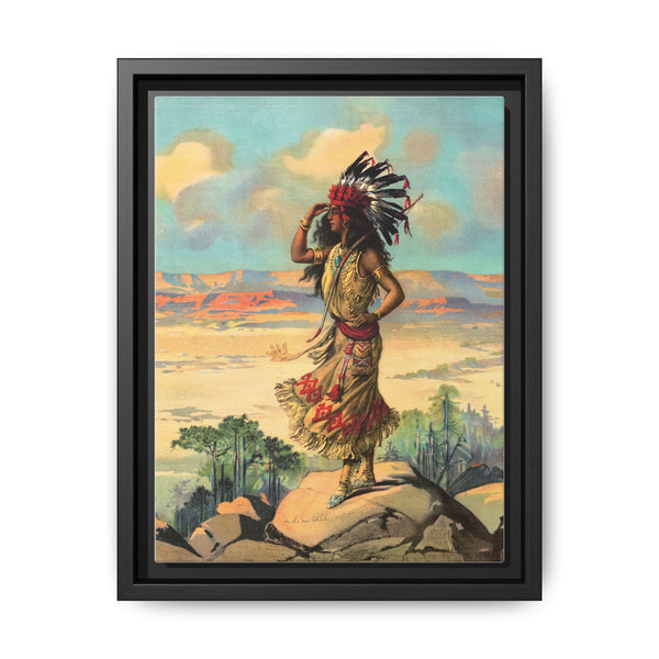 Indian girl (1906) Native American woman illustration - NOMADEN ART GALLERY