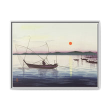 Boats and setting sun (1900 - 1936) by Ohara Koson - NOMADEN ART GALLERY