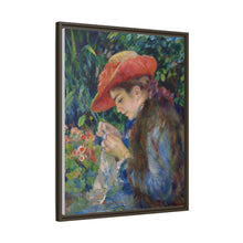 Marie-Thérèse Durand-Ruel cosiendo (1882) de Pierre Auguste Renoir 