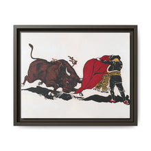 Matador and bull, aesthetic woodcut - NOMADEN ART GALLERY