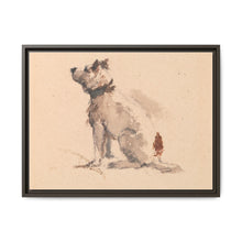 A Terrier, Sitting, Facing Left - NOMADEN ART GALLERY