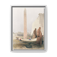 Luxor city on the east bank of the Nile River in southern Egypt illustration by David Roberts (1796–1864) - NOMADEN ART GALLERY