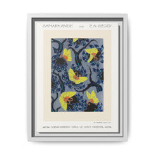 Butterfly pochoir pattern in Art Nouveau oriental style - NOMADEN ART GALLERY