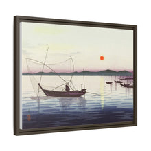 Boats and setting sun (1900 - 1936) by Ohara Koson
