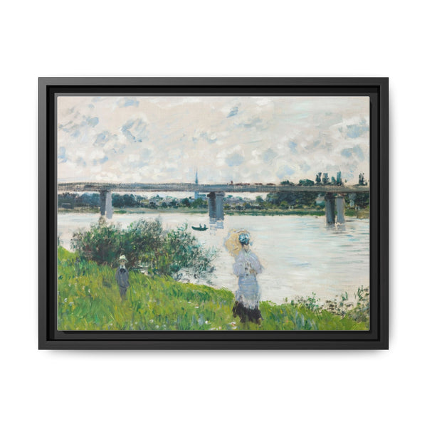 Claude Monet's The Promenade with the Railroad Bridge, Argenteuil (1874) - NOMADEN ART GALLERY