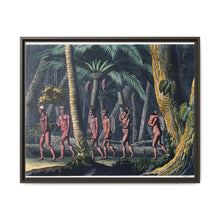 Puri Indians by the Paraiba river, Brazil. Coloured aquatint by P. Fumagalli, ca. 1821, after M. Zu Wied-Neuwied. - NOMADEN ART GALLERY