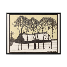 Farm in the snow (1918) by Julie de Graag - NOMADEN ART GALLERY